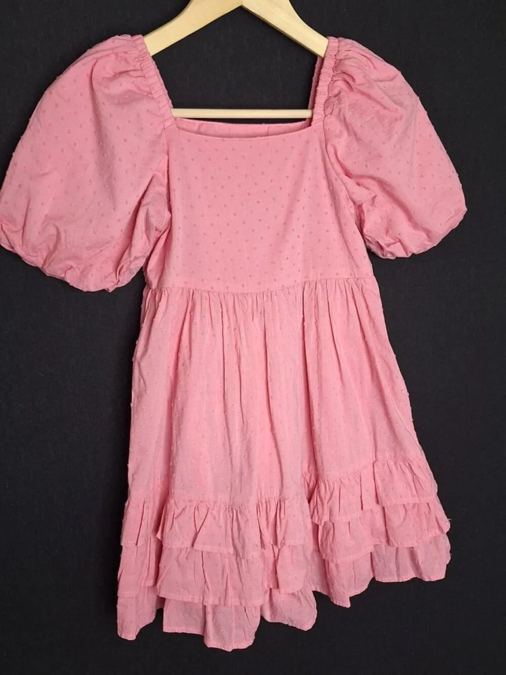 💙 Gymboree Girls Pink 100% Cotton Bow Dress Size 7 Preppy Formal Girly Summer S